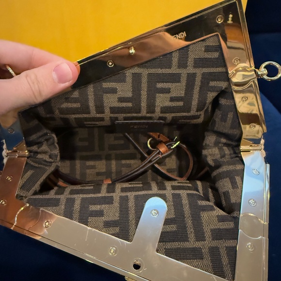 Fendi First Small Raffia Bag - Picture 7 of 8